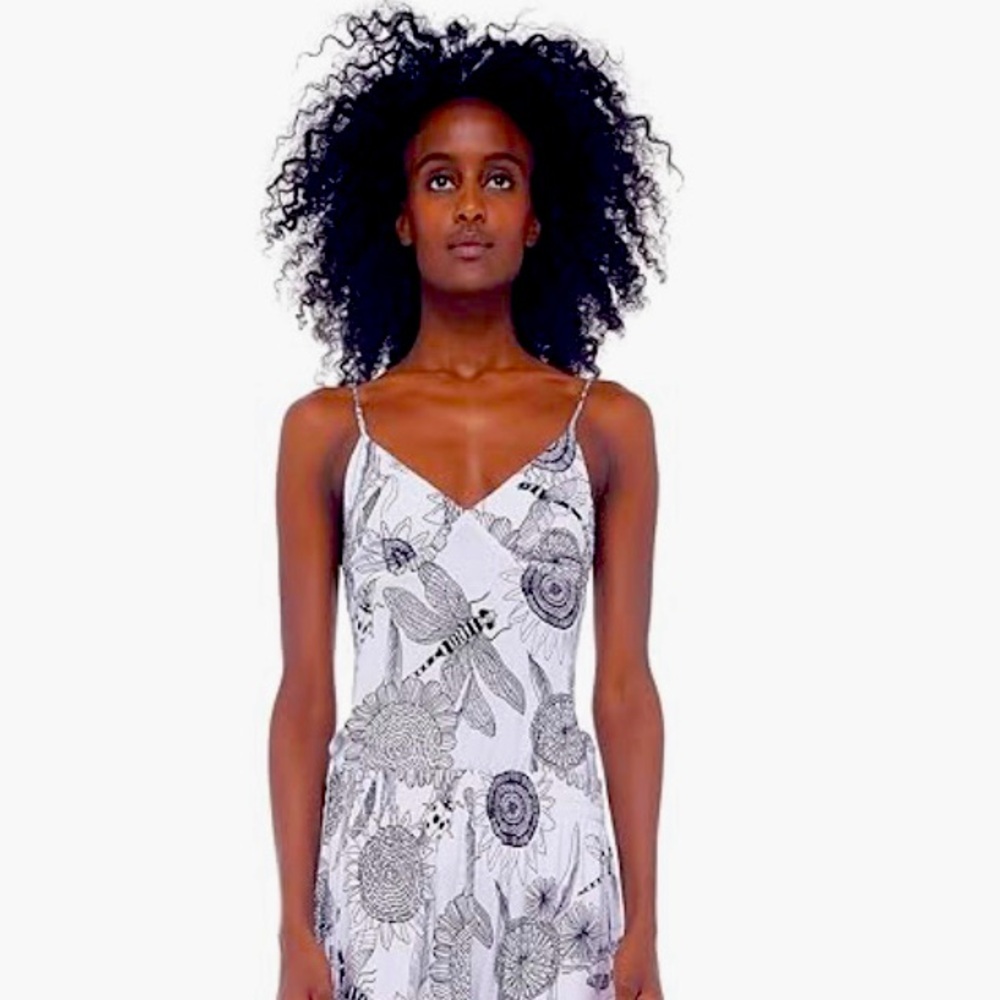 NORMA KAMALI Odonata Slip Knit Top Camisole Sz Small